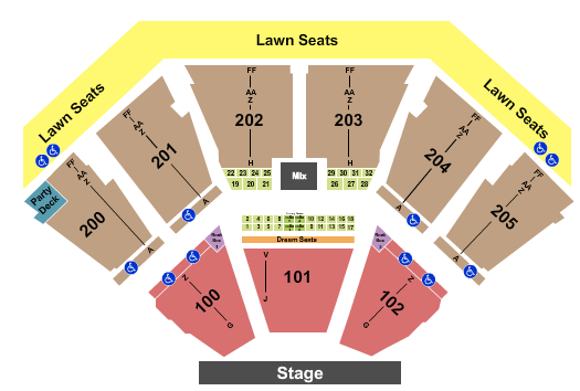 Dos Equis Pavilion Outlaw Music Festival Seating Chart